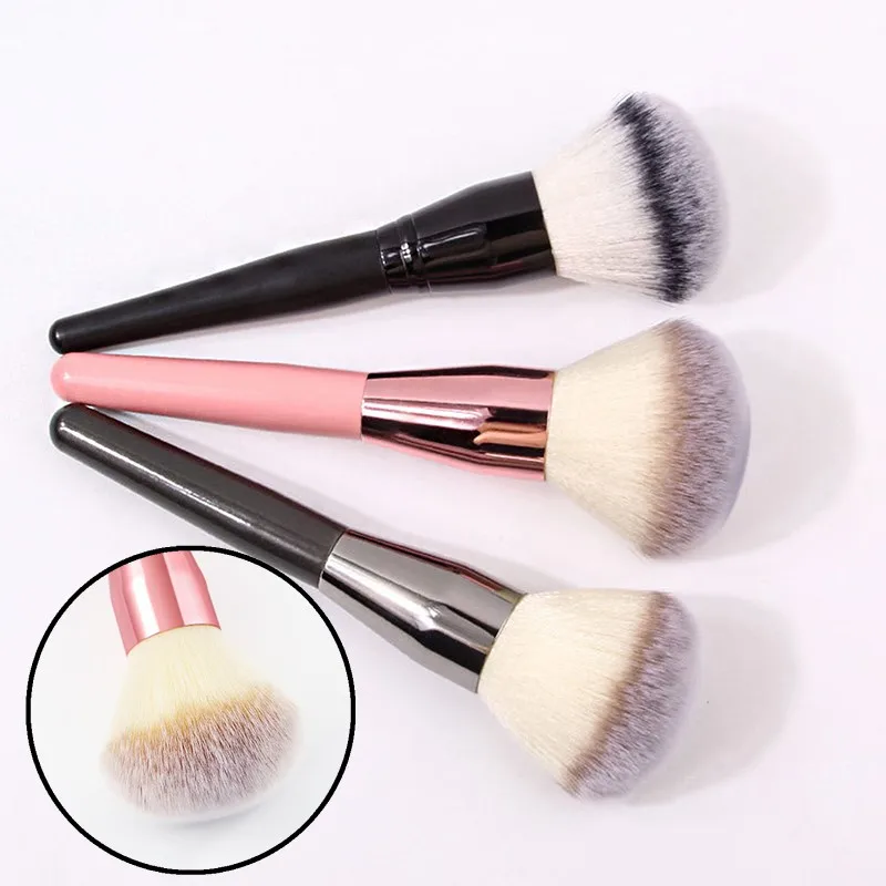1Pc 大型メイクブラシ顔頬輪郭頬紅鼻ファンデーションルースパウダー化粧品メイクアップブラシツールアクセサリー