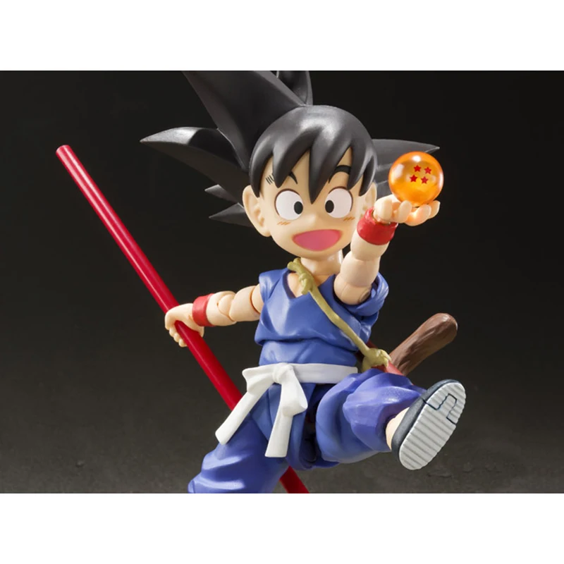 Original Bandai Shf Dragon Ball S.H.Figuarts Kid Goku SDCC 2019 Exclusive In Stock Anime Action Collection Figures Model Toys