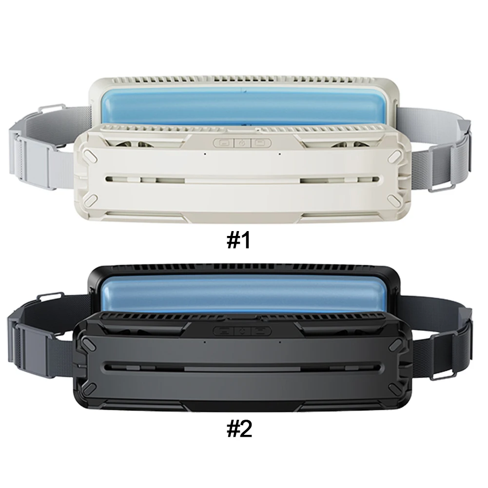 Поясной вентилятор, перезаряжаемый через USB, 3-скоростной портативный охлаждающий вентилятор, сильный воздушный поток, поясной вентилятор для работы, сельского хозяйства, рыбалки, спорта, путешествий