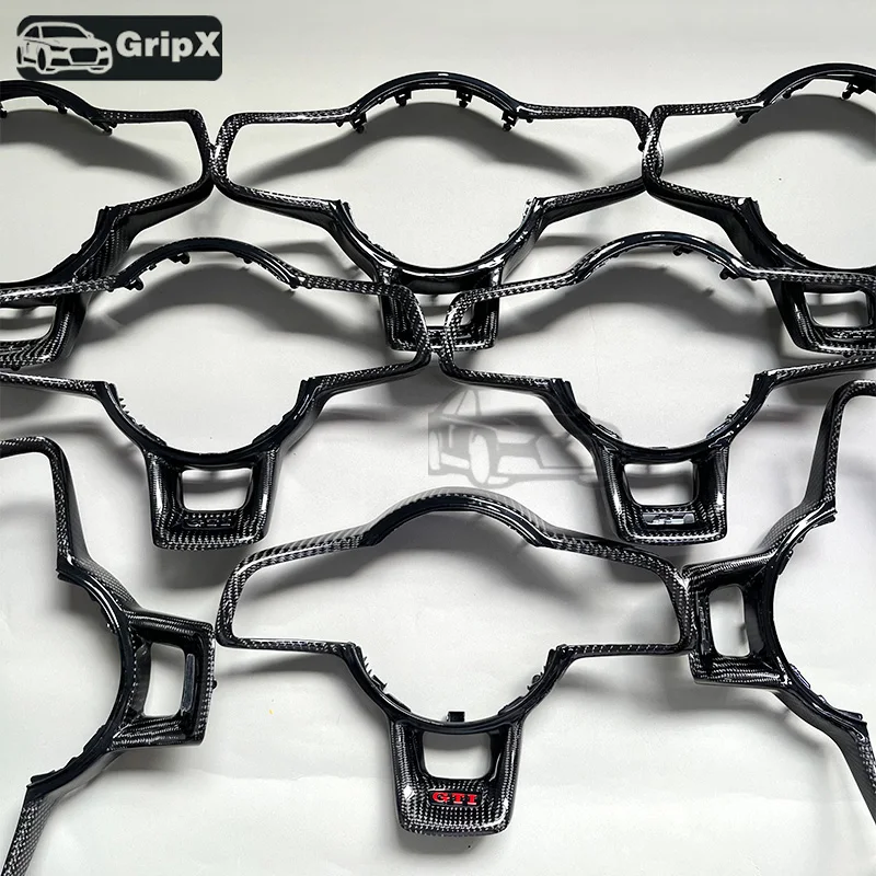 

Carbon fibre Steering wheel frame ,For Volkswagen Golf 7 MK7 GTI ，NEW R，OLD R,RED GTI,, steering wheel accessories