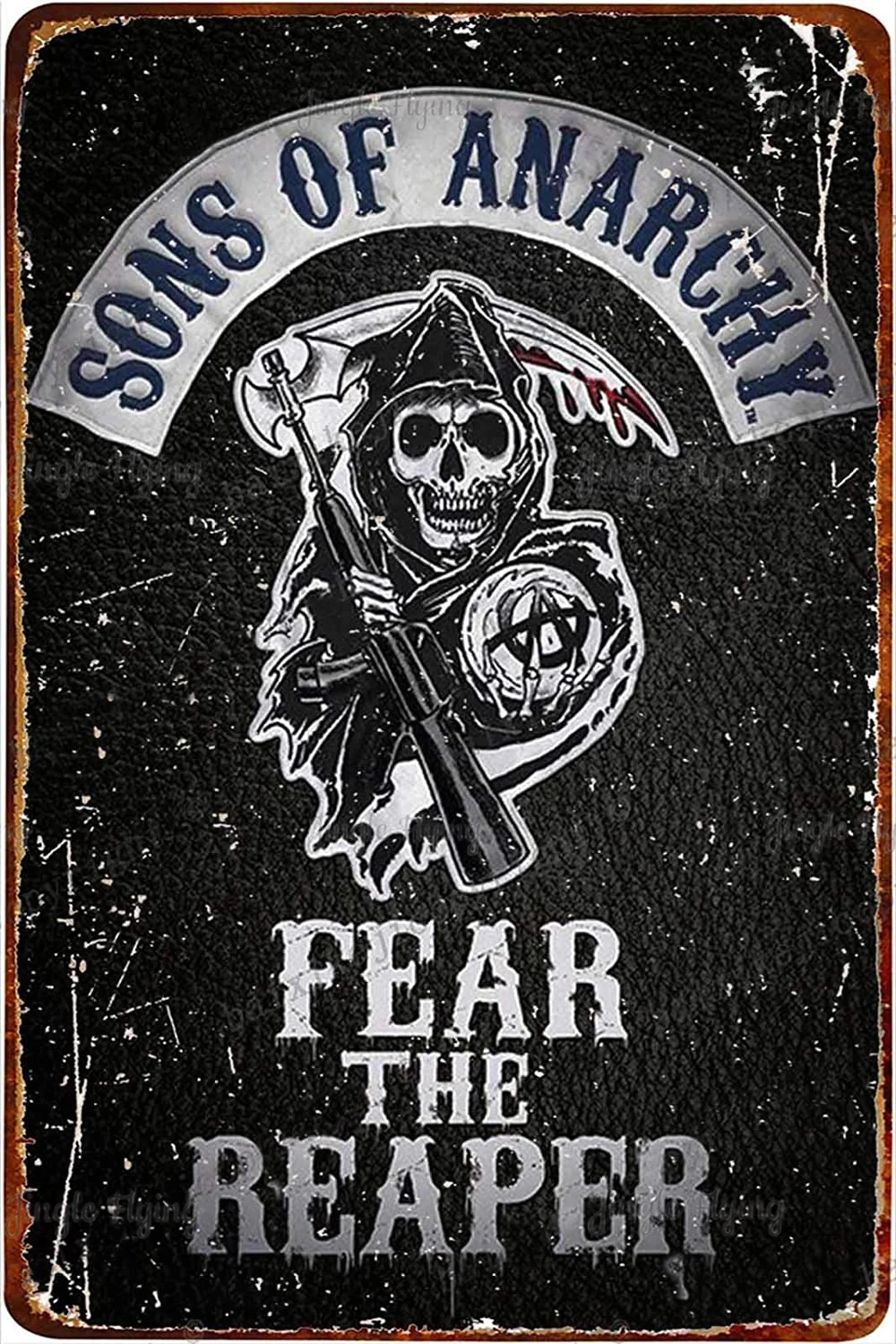 Fear The Reaper Plaque Poster Metal Tin Sign Farm Home Coffee Shop Wall Decoration Plaque Iron Plate Painting