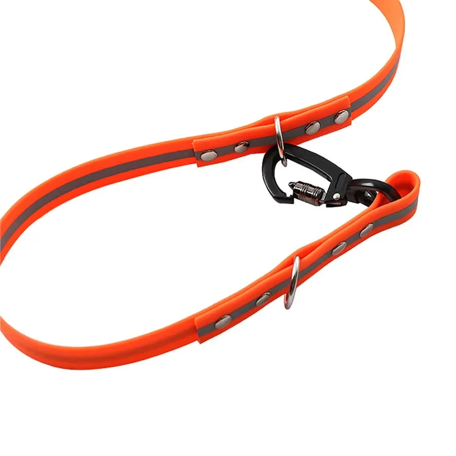 PVC Waterproof Dog Rope Reflective Dog Safety Leash High Strength Locking Alloy Hook Buckle Soft Double-ended Pet Dog Chain