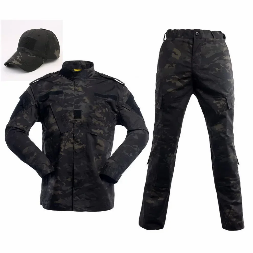 2026 Multicam Tactical Jacket Pants Set, Navy BDU E Uniform for Outdoor Hiking Airsoft Hunting view 3