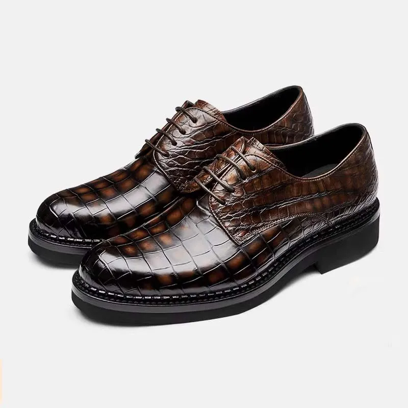 

gete crocodile shoes for men 2023 new business male dress shoes wedding groom shoes