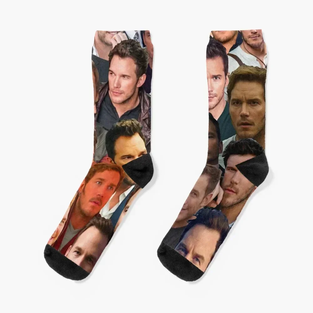 Chris Pratt Photo Collage Socks short luxe Socks Men Women's