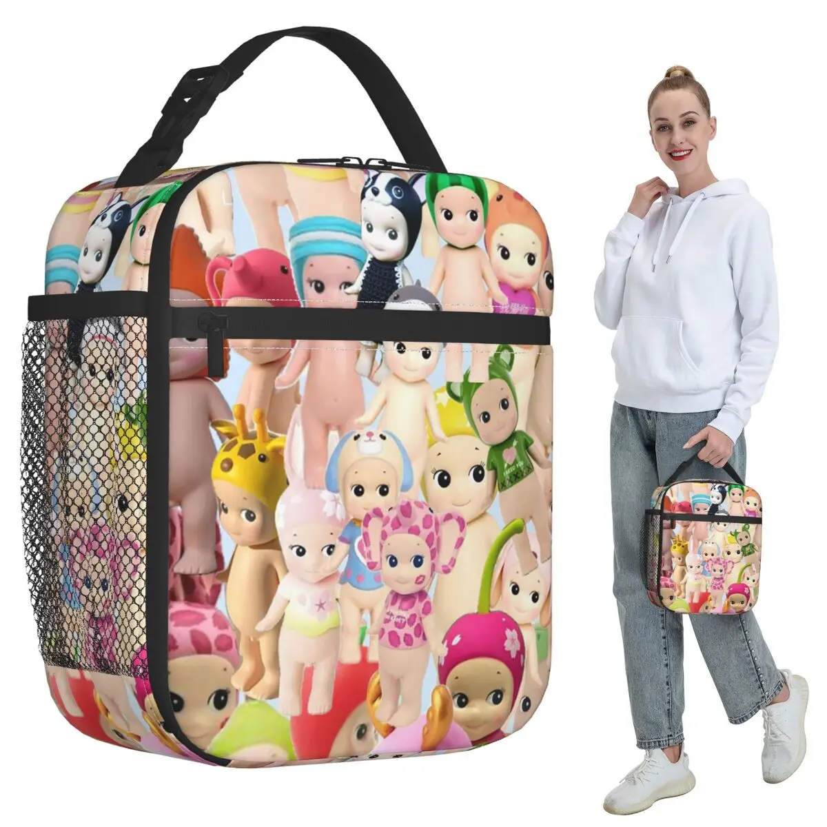 

Cute Sonny Angel Insulated Lunch Bag for Kids School Cooler Thermal Food Box Tote Portable Lunch Boxes Container