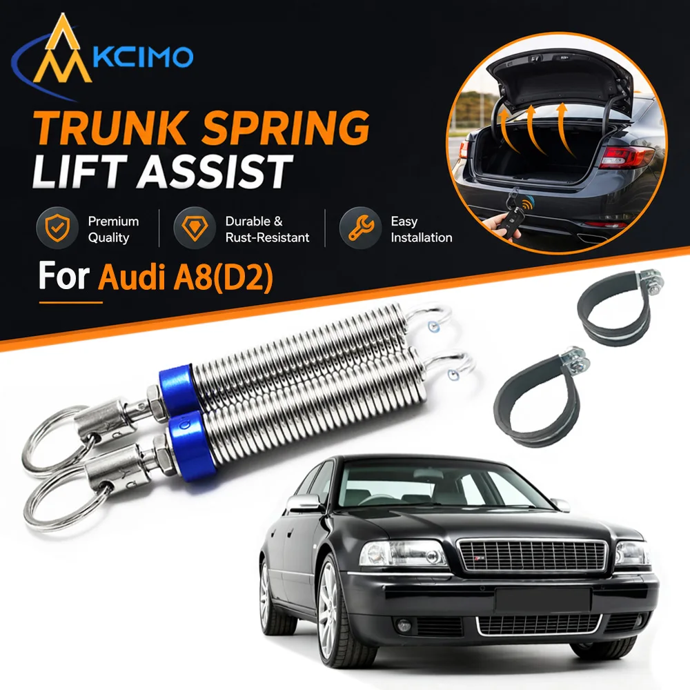 Kcimo Car Boot Trunk Automatic Opening Spring Kit Adjustable Tension Lifting Device For Audi A8(D2) Rear Trunk Lid Accessory