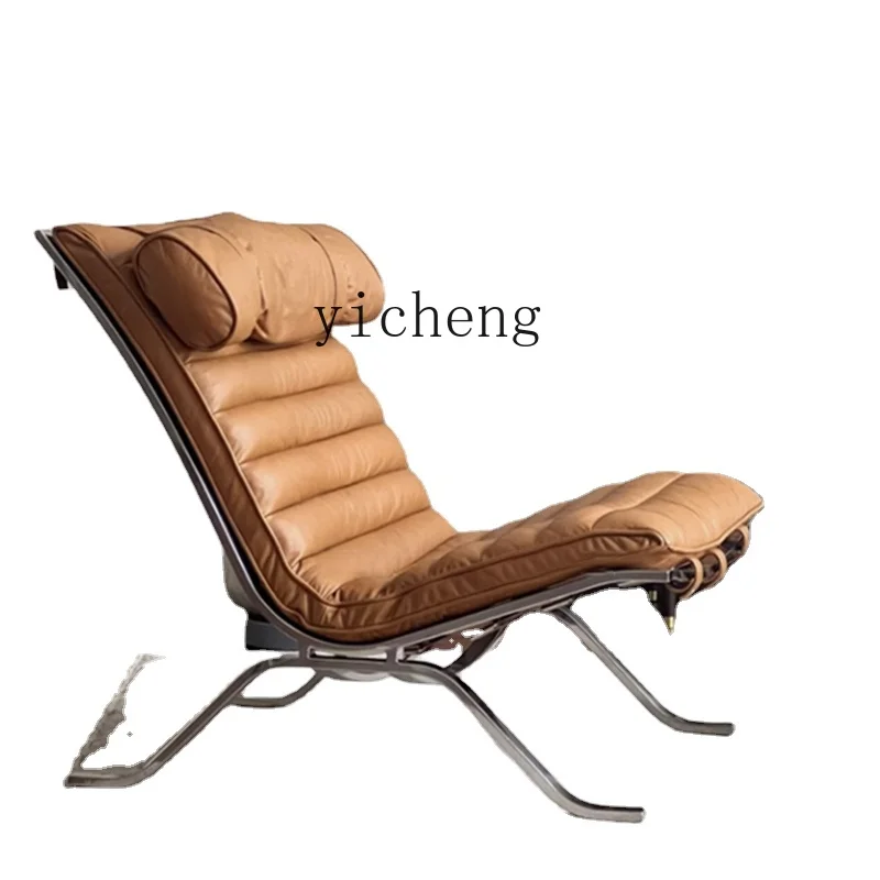 

Yy Couch Retro Iron Art Leisure Chair Light Luxury and Simplicity Antique Style Stainless Steel