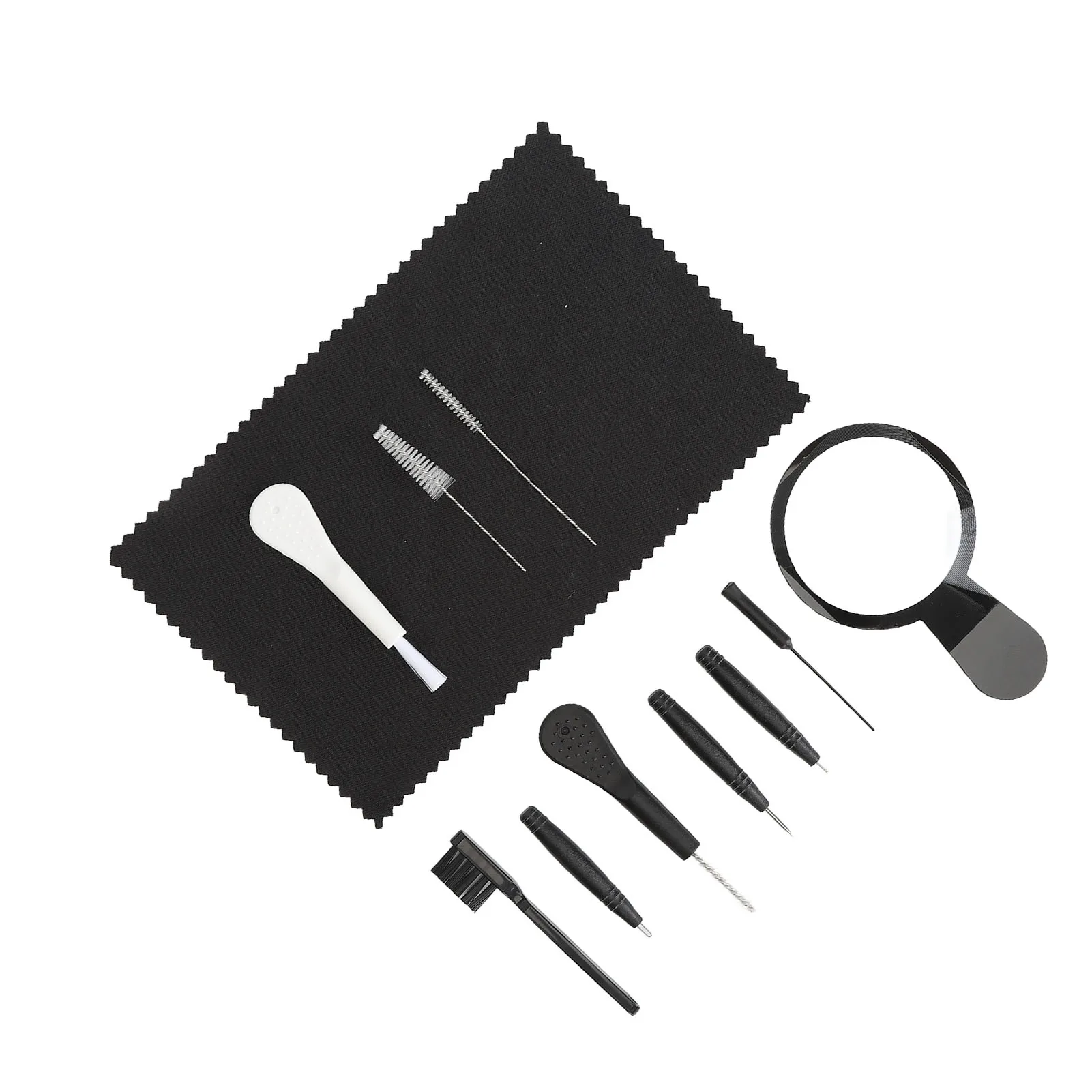 Sound Aid Cleaner Brush Cleansing Multi Purpose Sound Aid Cleaner Simple Reusable with Round PU Storage Case Ear Cleaner Brush