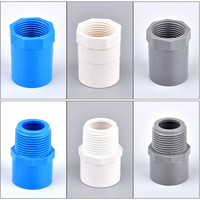 Grey/Blue/White PVC Direct Connector 1/2\