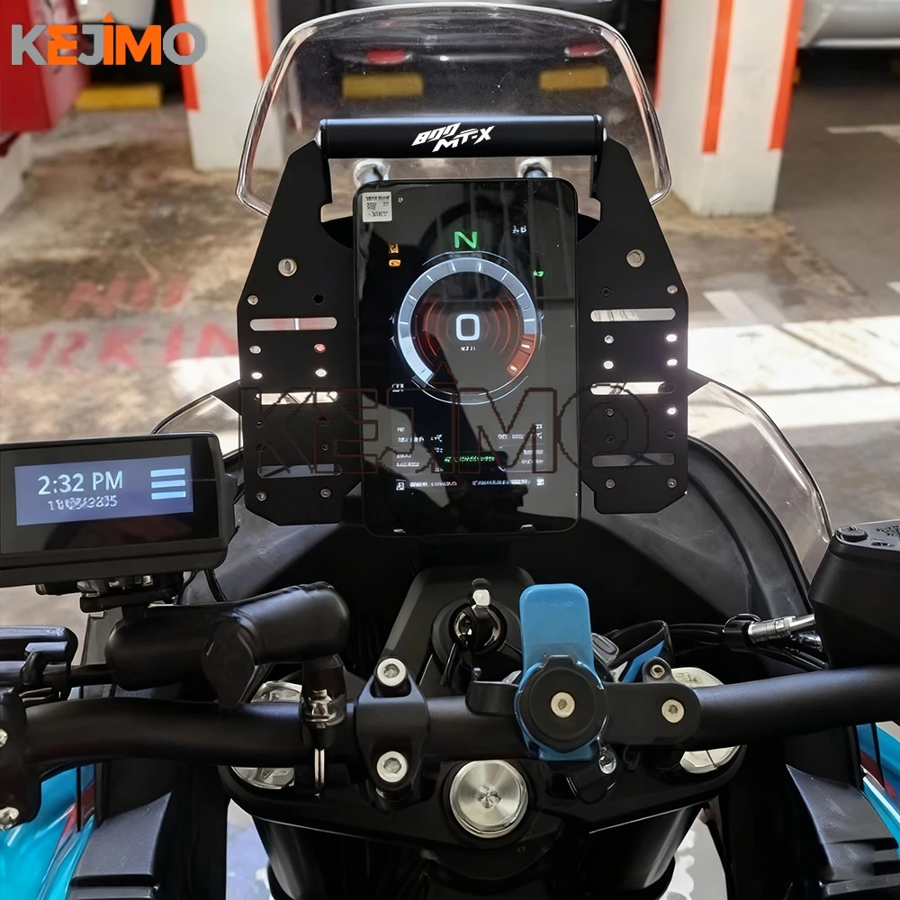 800MTX 2024 2025 2026 نظام تحديد المواقع والملاحة قوس لوحة تمديد بار ل CFMOTO 800 MT-X MTX CF-MOTO حامل هاتف الدراجة النارية حامل