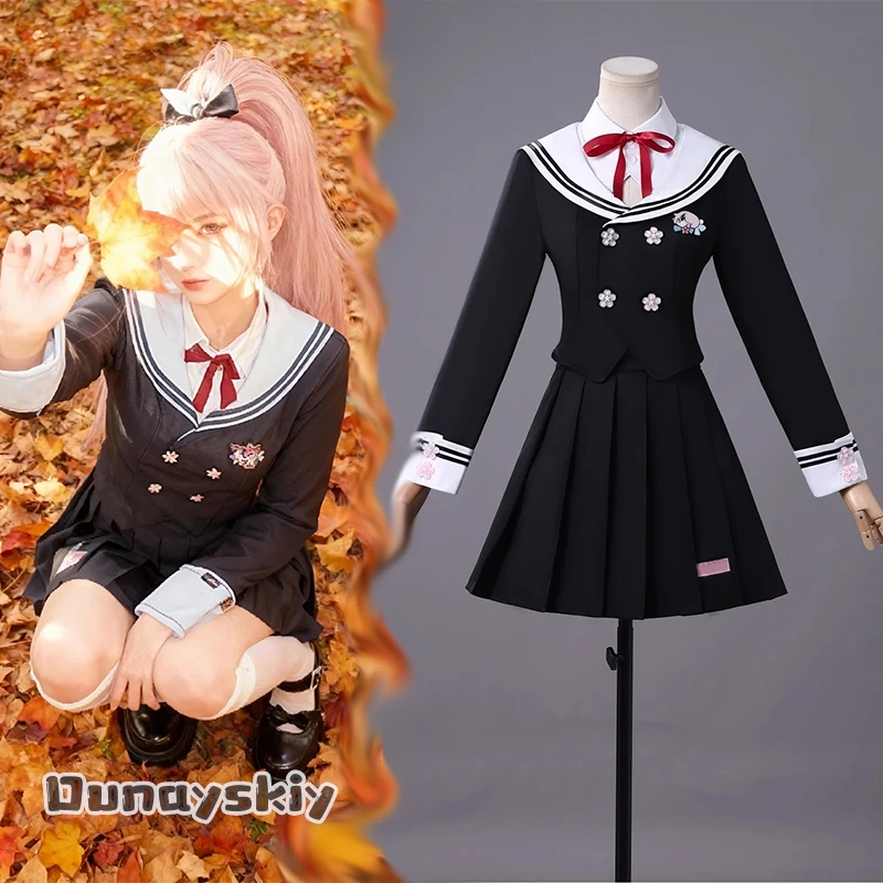 

aB New GameNaraka Bladepoint Cosplay Yoto Hime‌ Costume JK Women Sailor Outfit Japanese Student Pleated Skirt Halloween Disguise