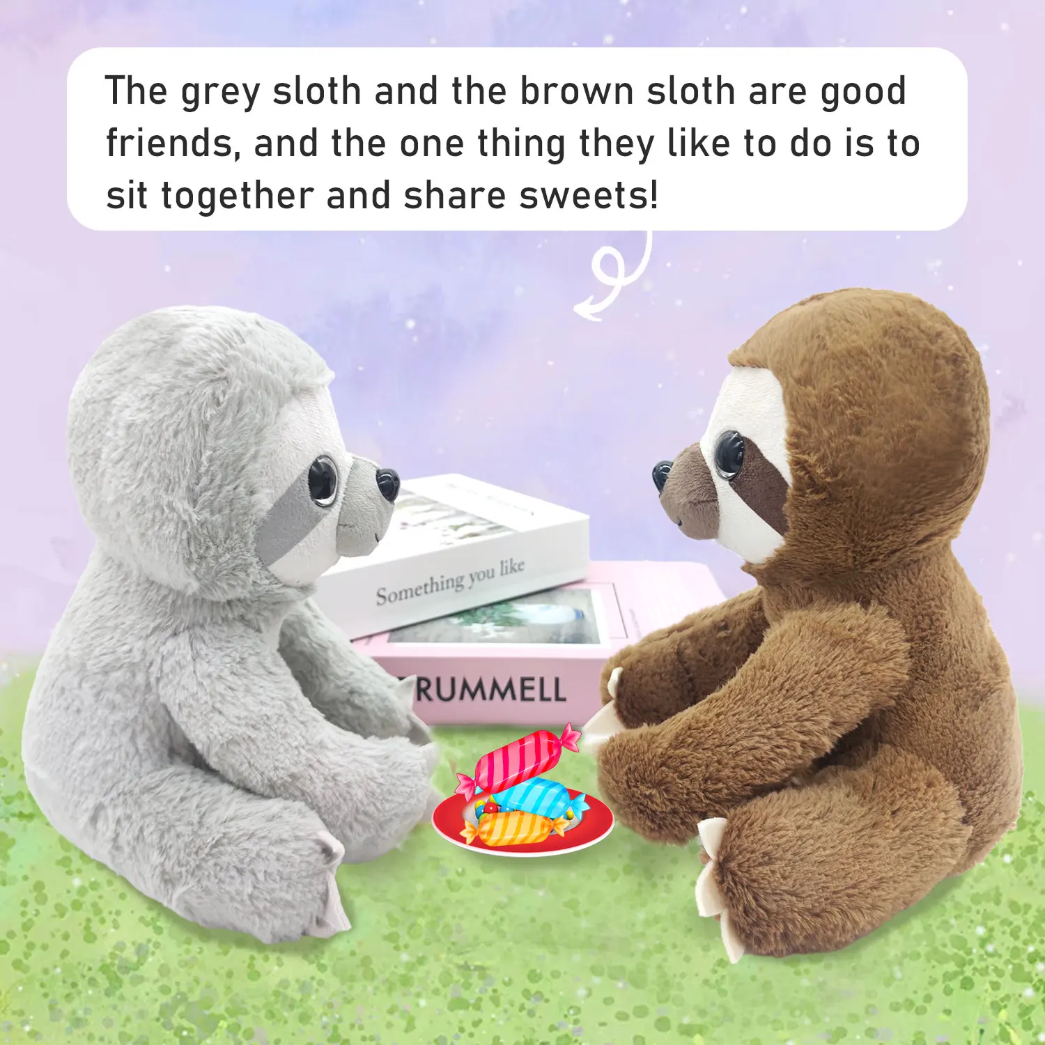 Beautiful sloth simulation plush toy 25 cm sloth doll gift cloth doll holiday birthday gift brown grey sloth for boy girl