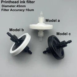 5PC Solvent UV Printer Disc Ink Filter 10Um 45mm for Epson DX5 DX7 XP600 TX800 I3200 4720 5113 Konica Ricoh Printhead Ink Filter