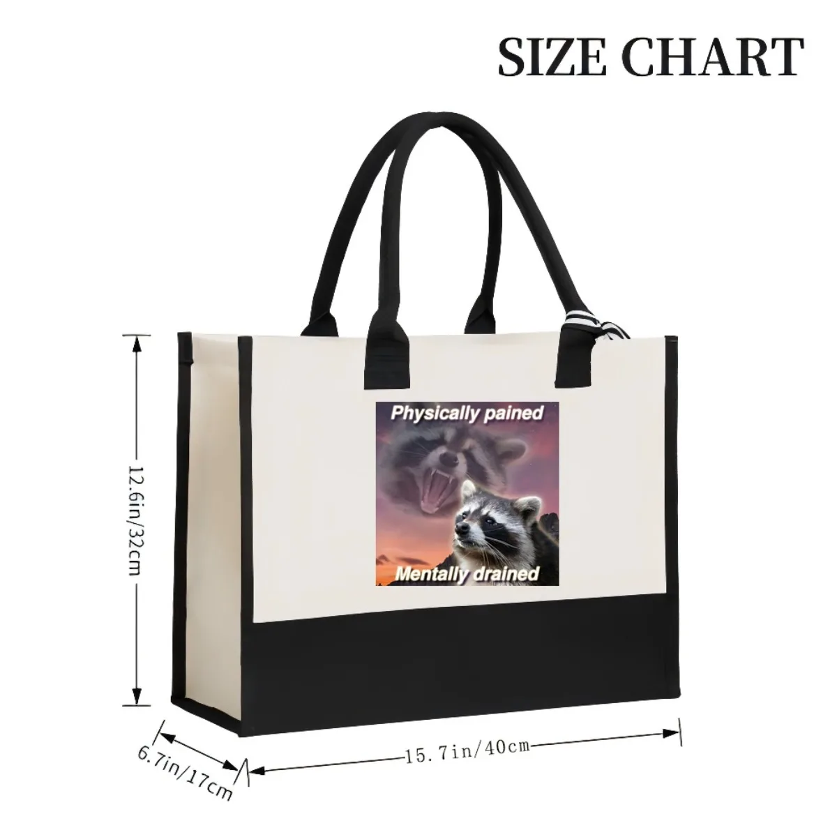 ألم جسديًا عقلياً 2026 وصول جديد موضة ممارسة واسعة قابلة لإعادة الاستخدام حمل حقيبة نمط طباعة 2 طن #3