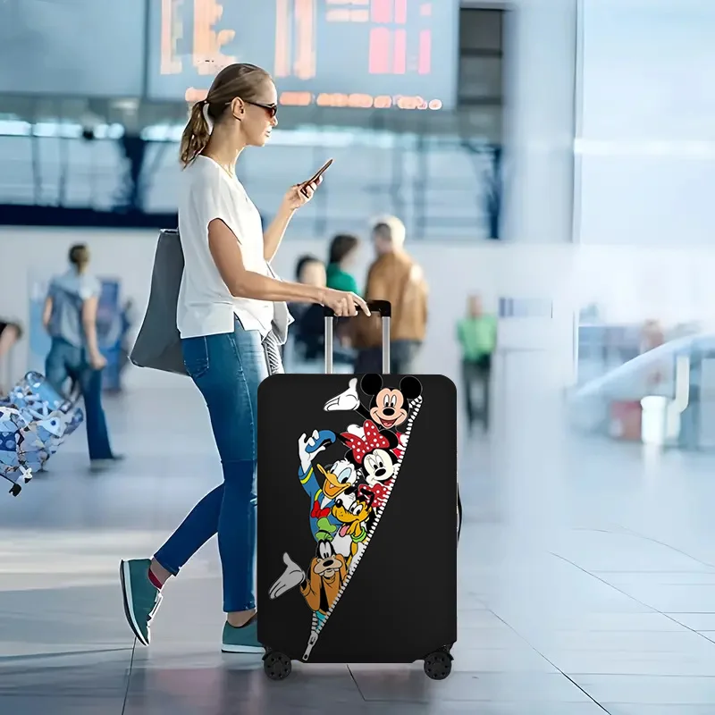 Dirancang dengan Mickey Mouse, Minnie, Goofy dan Pluto, kebutuhan perjalanan |   Desain yang menyenangkan |   Penutup bagasi yang tahan lama