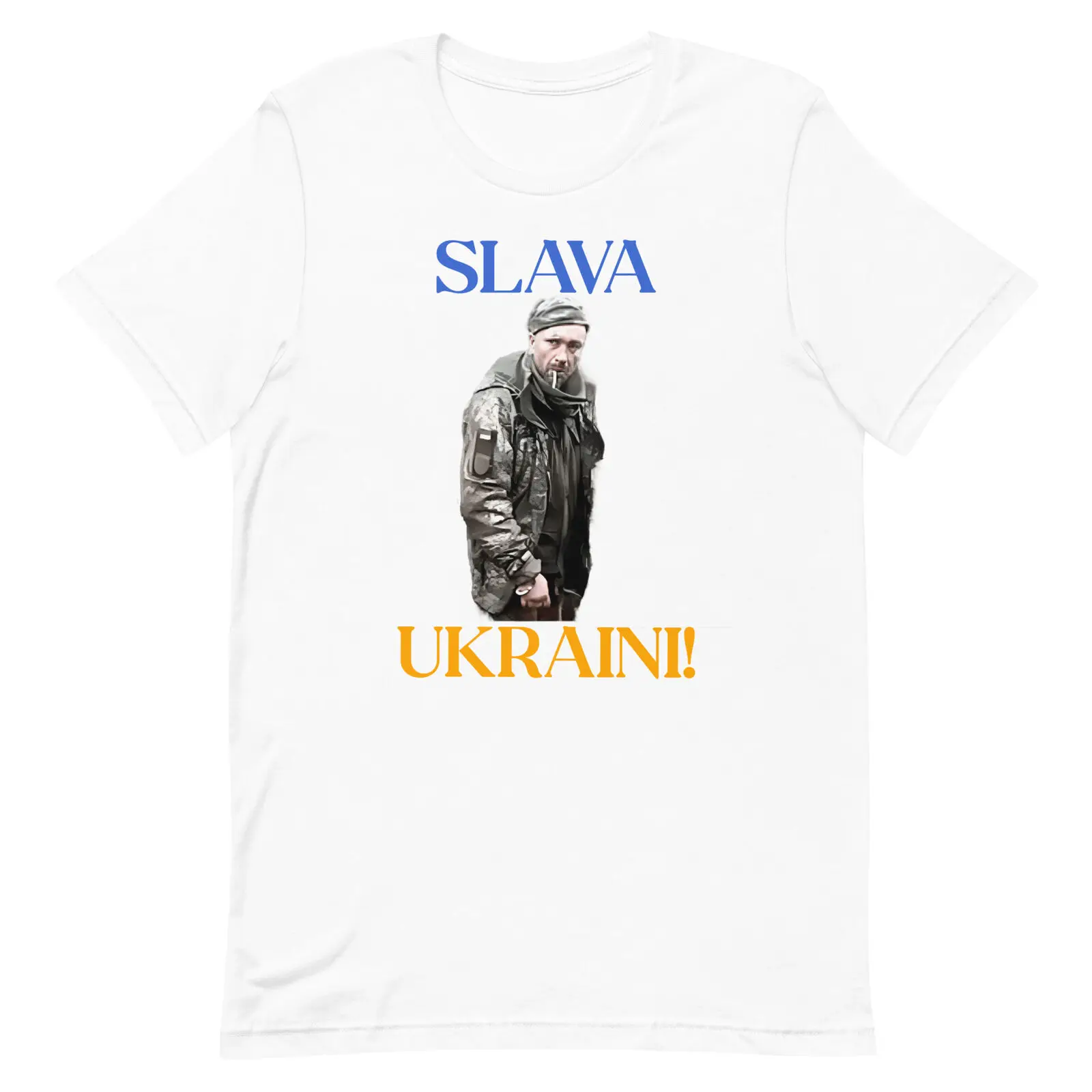 Slava Ukraini! (Glory To Ukraine!) Ukrainian Prisoner of War Printed T-Shirt Classic O-Neck Summer Short Sleeve Casual Men Shirt