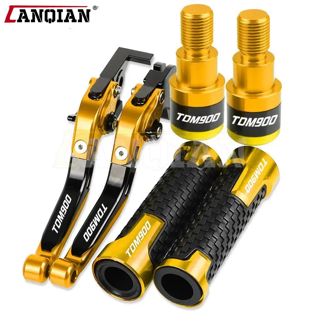 

Motorcycle Accessories Brake Clutch Levers For YAMAHA TDM900 TDM 900 2004-2009 2010 2011 2012 2013 2014 Handlebar Hand Grip End