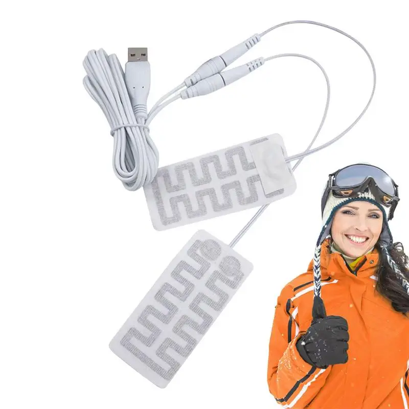 Chauffe-mains électrique USB, 152 films chauffants pour réchauffer les pieds, environnement métropolitain, gants, coussin, extérieur, hiver