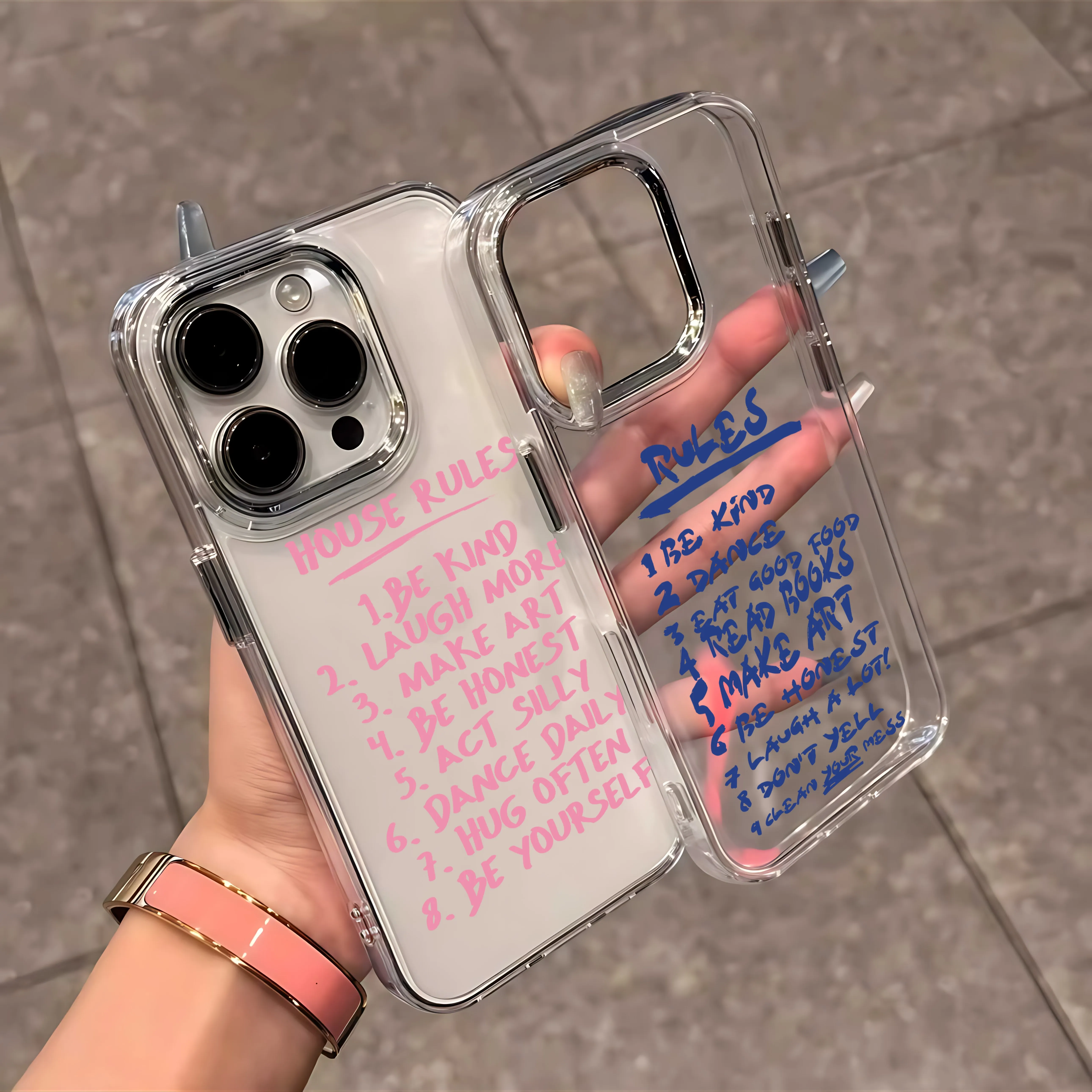 Funda de teléfono Ins coreana con reglas para Infinix Smart Note Tecno Camon Spark Hot 30 40 50 5 6 7 8 9 10 Pro Plus 4G 5G transparente