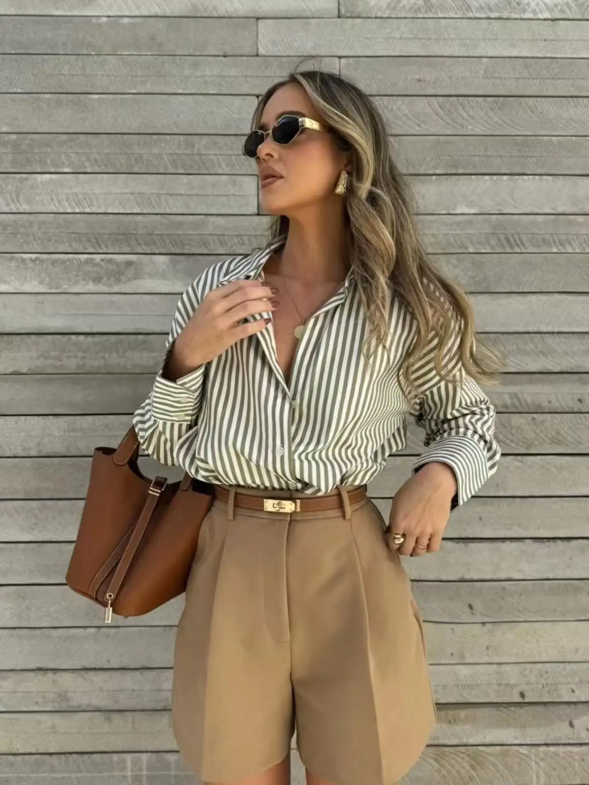 

Свободные полосатые шелковые длинные свечи с отложным воротником irt, женские модные осенние новые поступления, дышащие, удобные, приятные для кожи