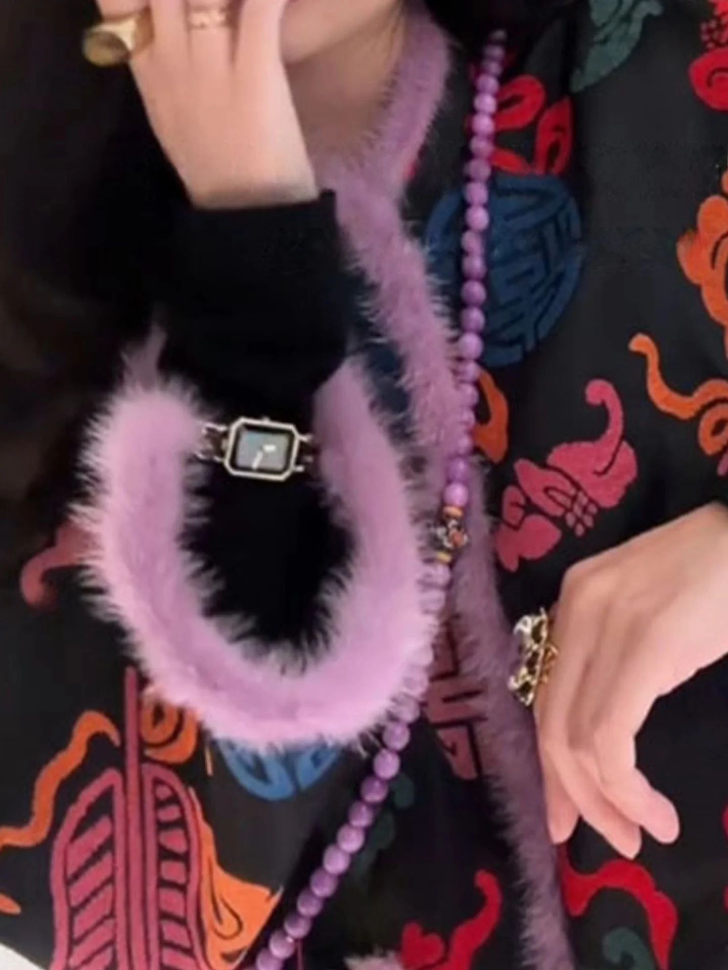 Nuevo Jaet de algodón con estampado Floral chino para mujer, prendas de vestir exteriores holgadas de invierno, Ele Ladylike Retro Sle