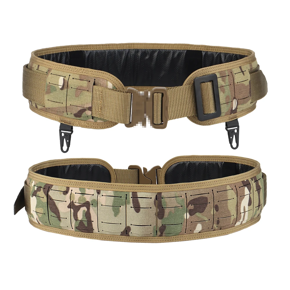 

Tactical Belt Molle Quick Release Buckle Outdoor Hunting Battle Belt Padded CS Paintball Airsoft Protective Waistband Pilot Gear