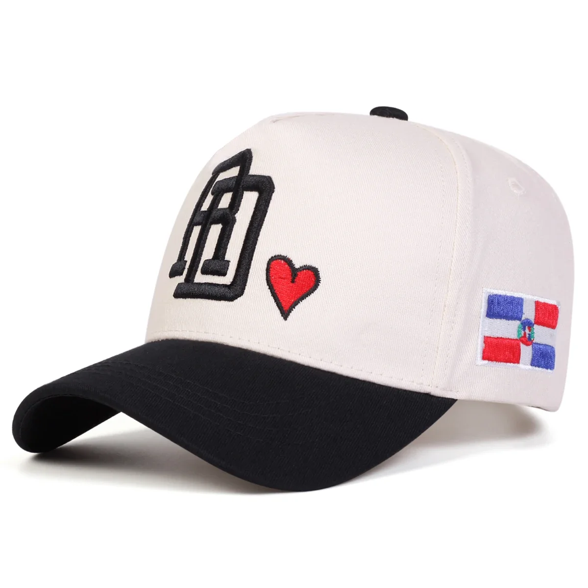Unisex RD Letter Love Embroidery Baseball Caps Spring Autumn Outdoor Adjustable Casual Hats Sunscreen Hat Sports Cap