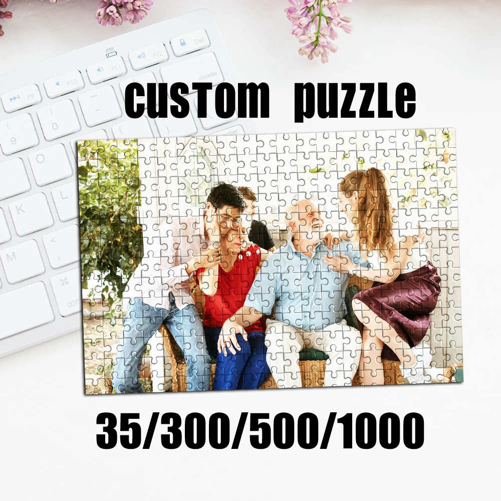 35/150/300pcs home Customized Photo Custom DIY Personalised Photo Puzzles Personalized Picture For Baby Toy Family Gift