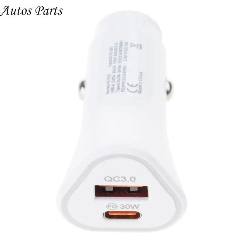 57BA 38W Bộ điều hợp xe sạc nhanh với các cổng bằng nhựa kép nâng cấp Bộ sạc xe cho khách du lịch và các chuyến đi dài