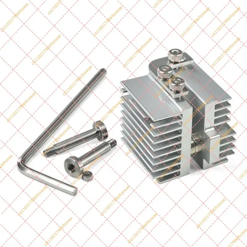 Aluminum Heat Sink Block Compatible for Flashforge AD5X, 3D Printer Extruder Cooling Heatsink Parts