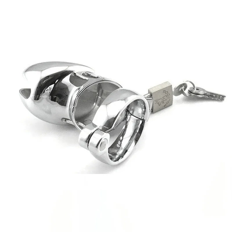 Metal Male Chastity Cage Device Set Small Penis Cage Lock Bondage Cock Ring Sex Toys For Man