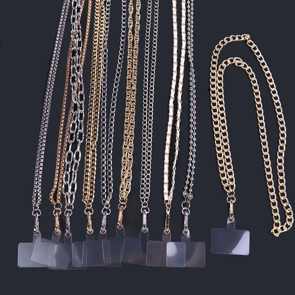 Long Phone Straps Anti-lost Lanyard Mobile Phone Accessories Crossbody Chain Metal for Women Phone Case Hanging Cord