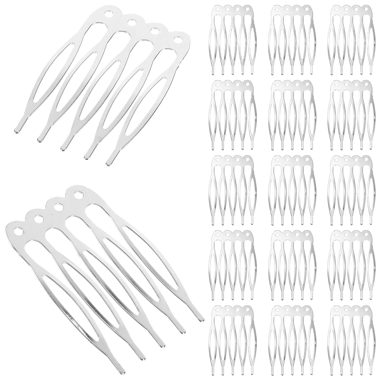 

Hair Clip Decorative Comb for Women Wedding Bridal Pieces Updo Hairstyles Metal French Combs Tooth Design Durable Lightweight