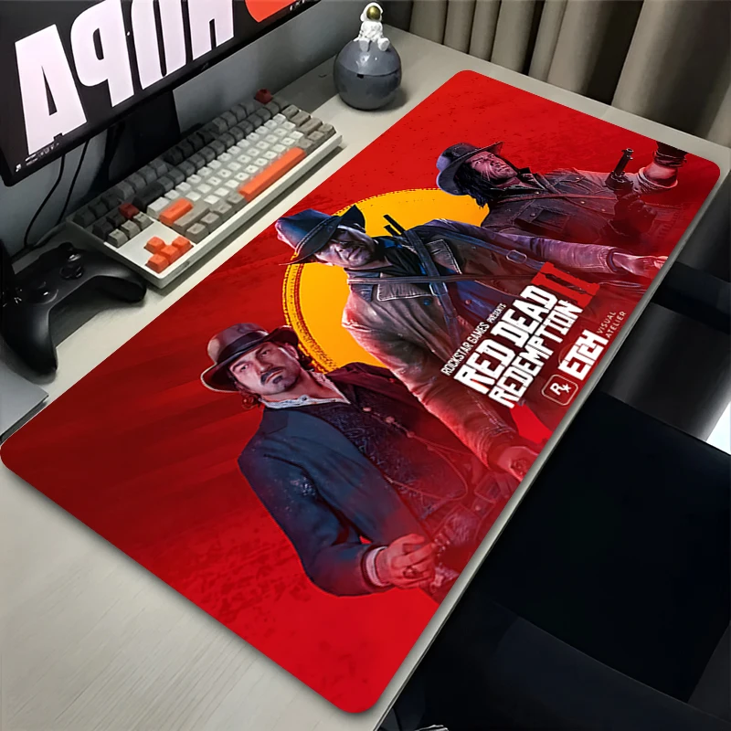 R-Red Dead Redemption 2 Mousepad Non-slip Thickened Mouse Pad Large Writing Lockedge Gaming Cushion Office Student
