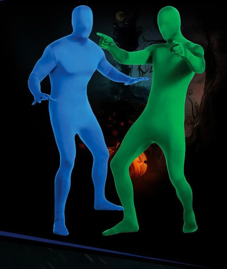 Costume d'halloween Invisible pour homme, Cosplay Anime Ninja, Costume serré de scène Bla, vêtements pour adultes, t-shirt en Polyester et Fiber d'acétate