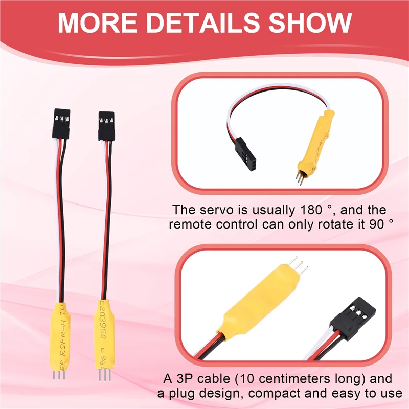 

A13Q-2PCS 90 To 180 Degree Servo Expander Increase Steering Gear Angle Extender 3.6-16V Spare Parts For RC Boat Robot Arm