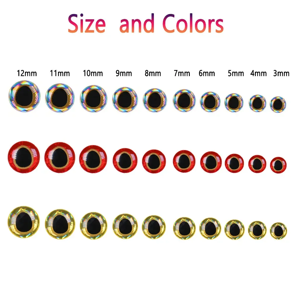 100pcs Holographic Teardrop 3D Fish Eyes Saltwater Streamer Flies Tying  Material Jigs Craft Dolls Eyes Fishing Jig Lure Making - AliExpress 18