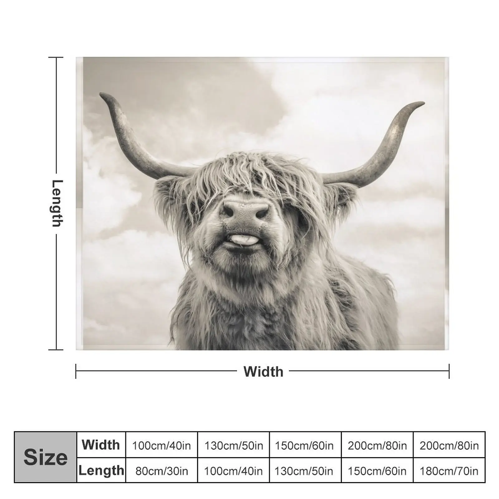 Cheeky Highland Cow Throw Blanket Decoratives Fashion Sofas for winter Winter beds Blankets