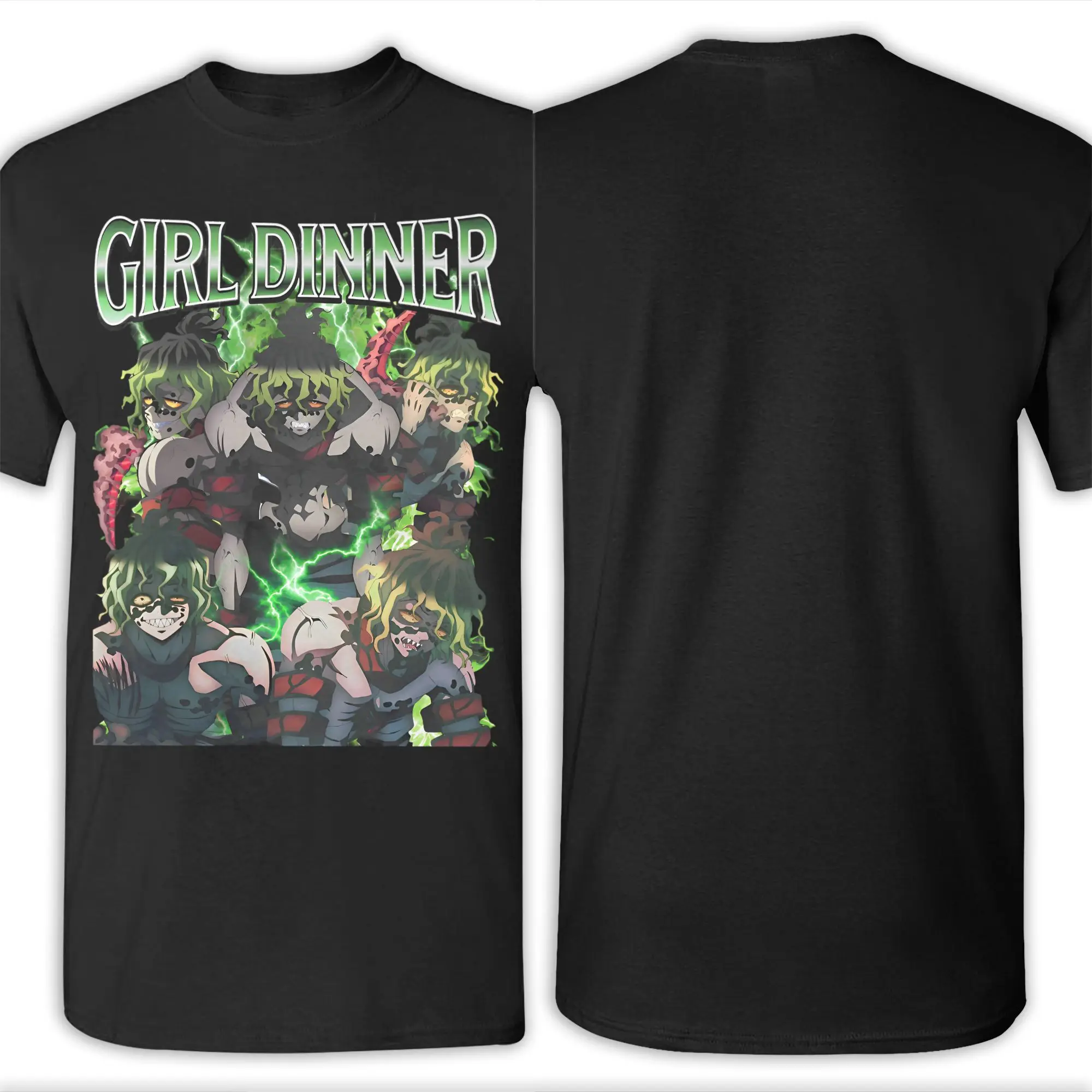 Gyutaro Kimetsu No Yaiba Demon Slayer T-Shirt for Men  Amazing Cotton Tee Shirt Round Collar Short Sleeve T Shirt New Tops