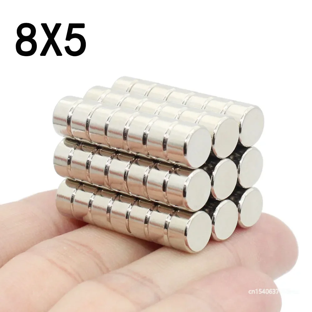 5/10/15/20/25 Pcs 8x5 Neodymium Magnet 8mm x 5mm N35 NdFeB Round Super Powerful Strong Permanent Magnetic imanes Disc