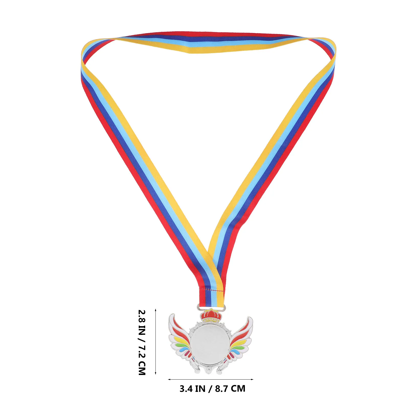 Award Medal Neck Ribbon Plastic Sports Medal School Sports Events Kindergarten Competitions Party Favors Classroom Prize