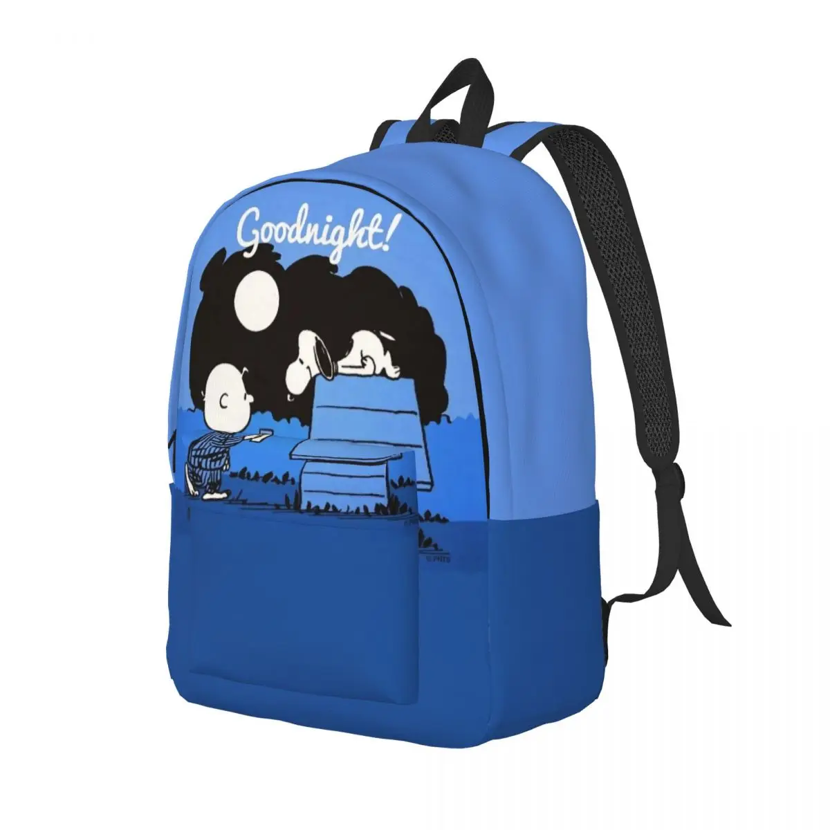 Snoopys Goodnight Zaino per adolescenti Zaino sportivo per studenti d'affari per uomo e donna Borsa a tracolla per college