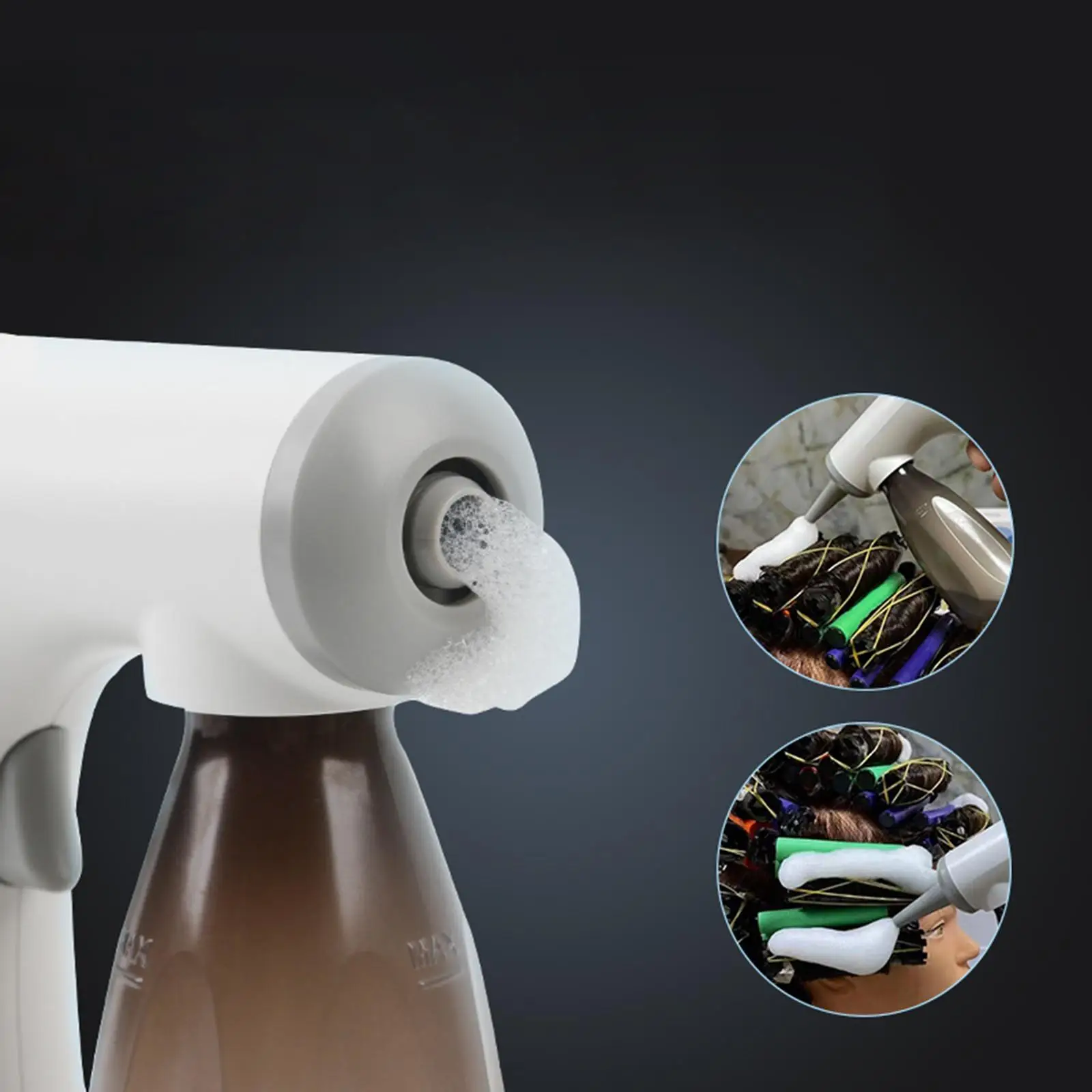 Professional Electric Bubble , Foam Evenly Hairdressing Styling Tool Hair Steamer Foaming Machine Hair Perming Salon