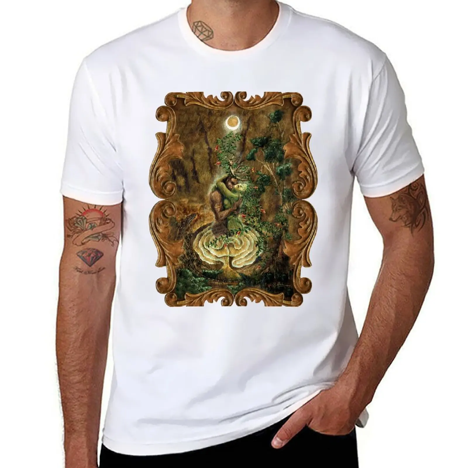 

Cernunnos & The Goddess T-Shirt printed t shirts for man cotton tshirt 100% t shirts for man cotton funny T-Shirt