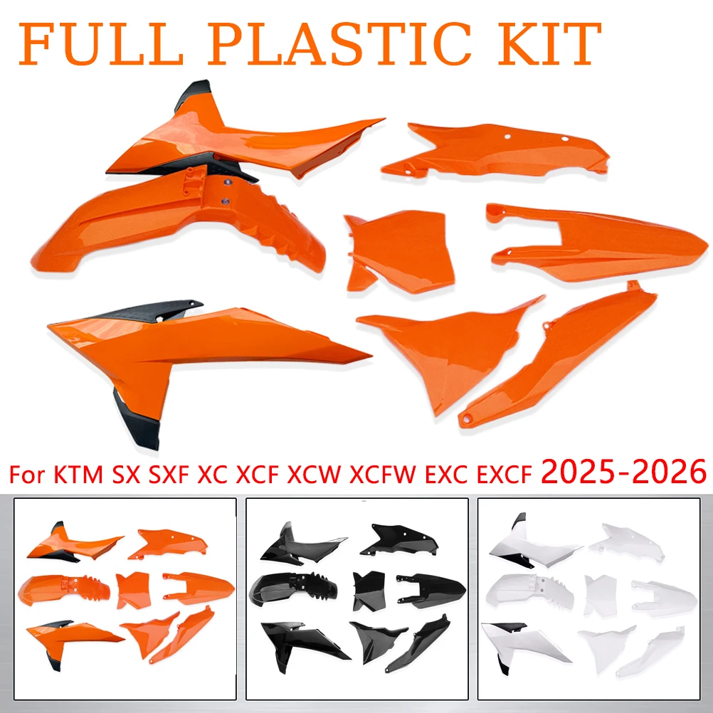 

1 Set Motocycle High Strength Plastic Fender Fairing Cover Body Kits Bodywork For KTM SX SXF XC XCF XCW XCFW EXC EXCF 2025-2026