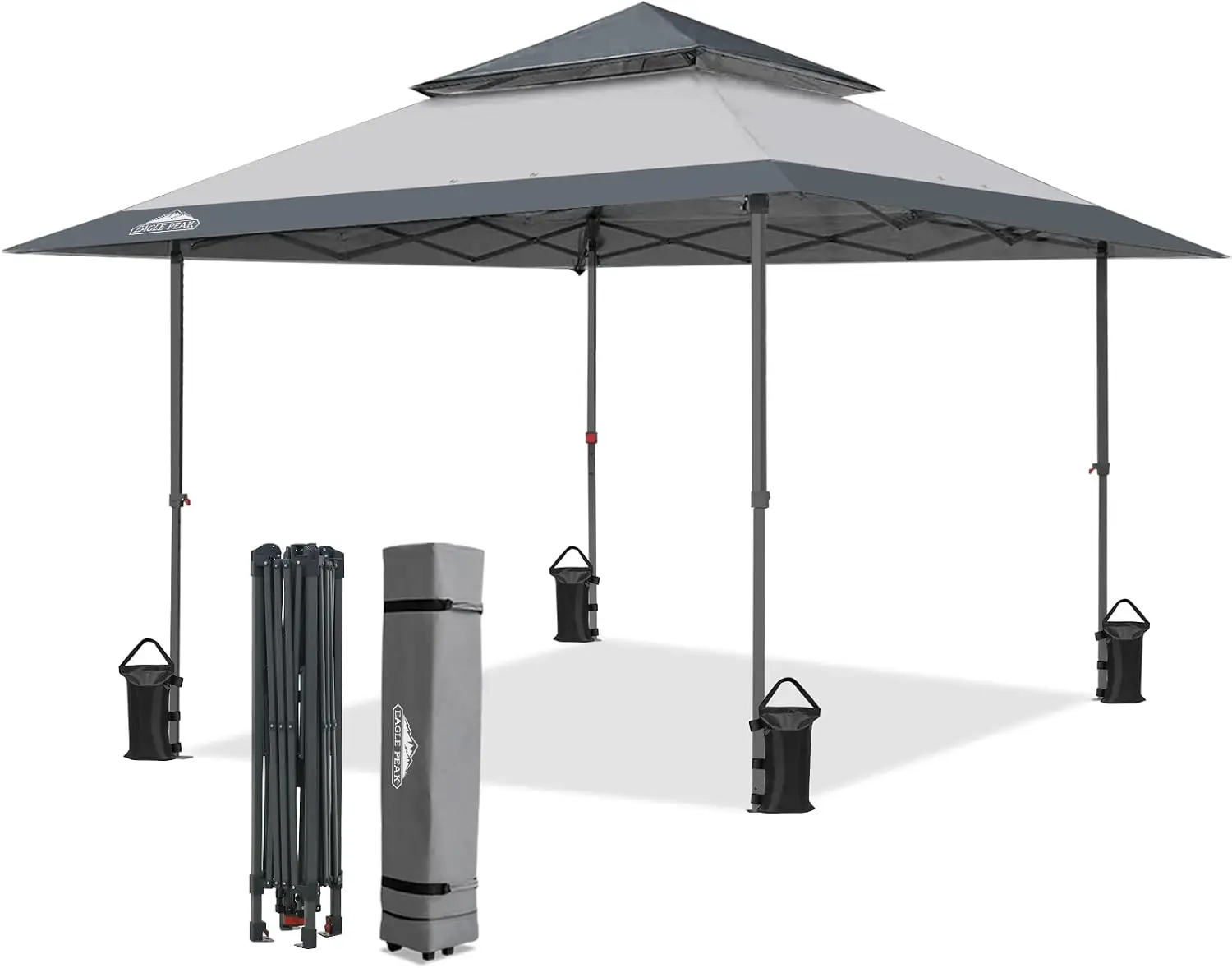 13x13 Straight Leg Pop Up Canopy Tent Instant Outdoor Canopy Easy Single Person Set up Folding Shelter