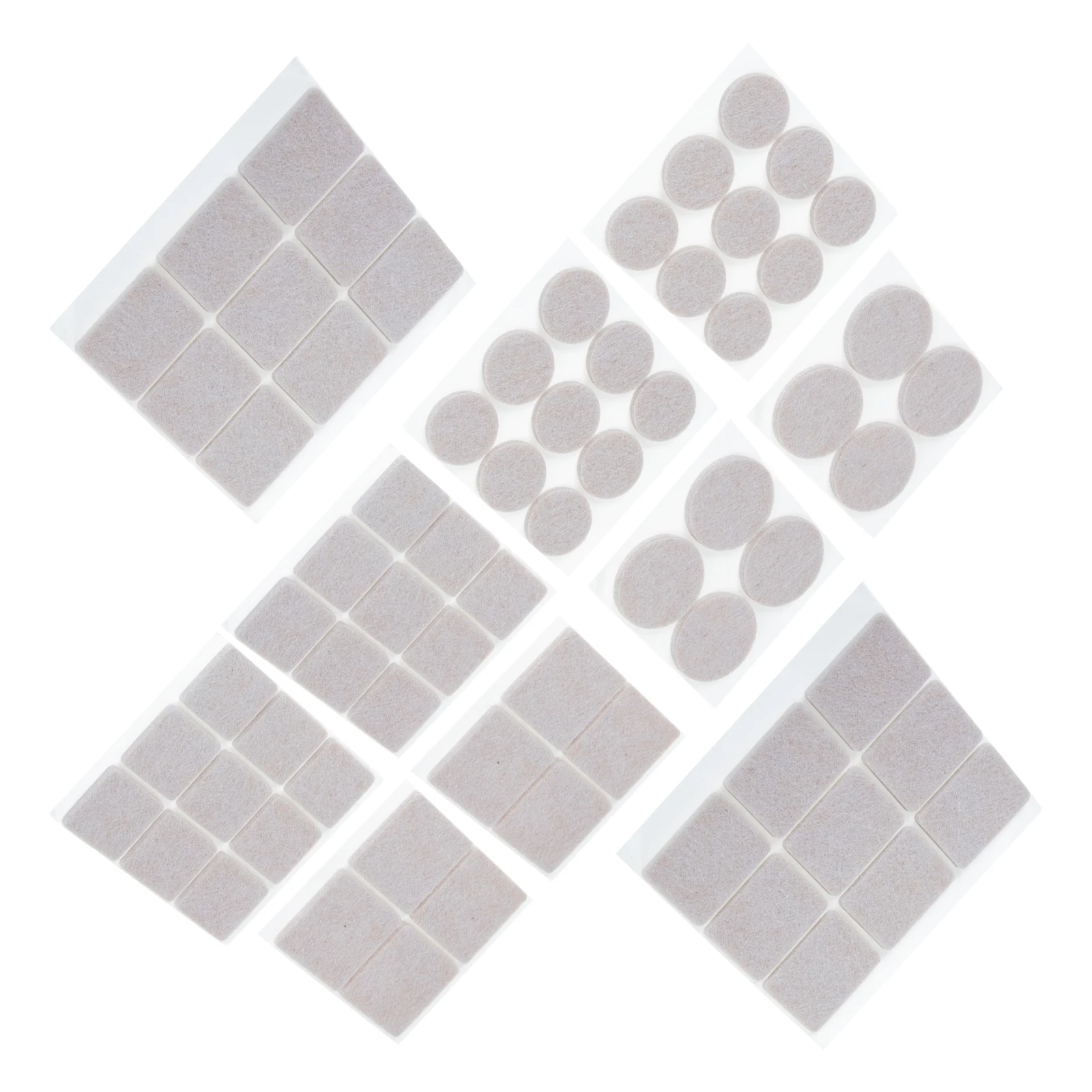 

70 Pcs Furniture Felt Pads Non Skid Table Feet Covers Chair Leg Protectors Floor Mat Cabinet Doors Home Bedroom Living Room Easy