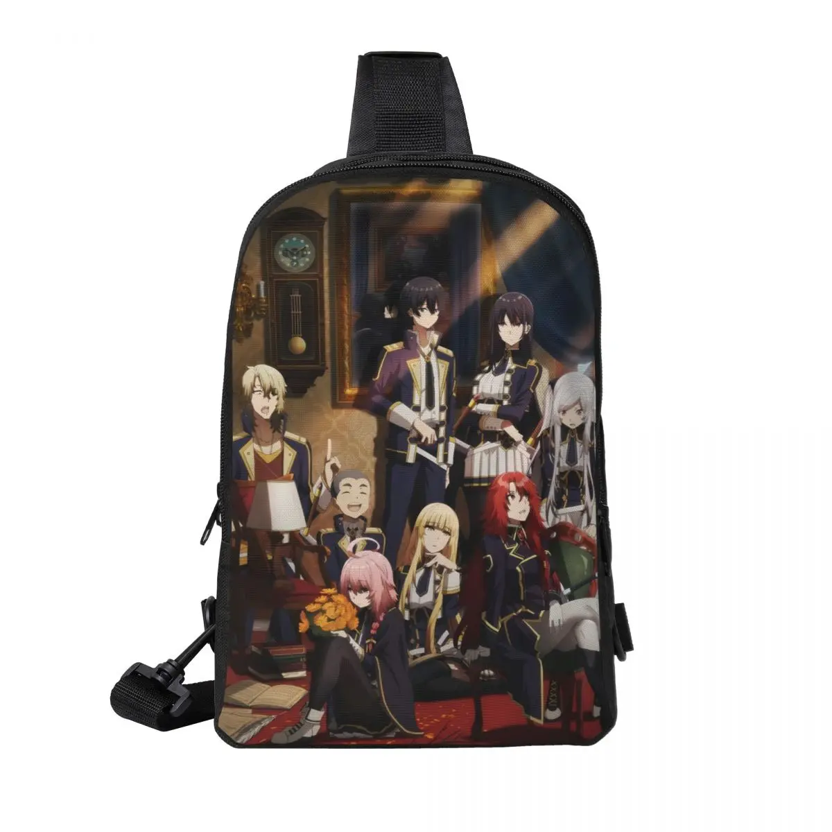 Anime Eminência na Sombra Crossbody Sling Mochila, Estilingue de Ombro, Peito, Ajustável, Viagem, Caminhada Daypack, Ao ar livre