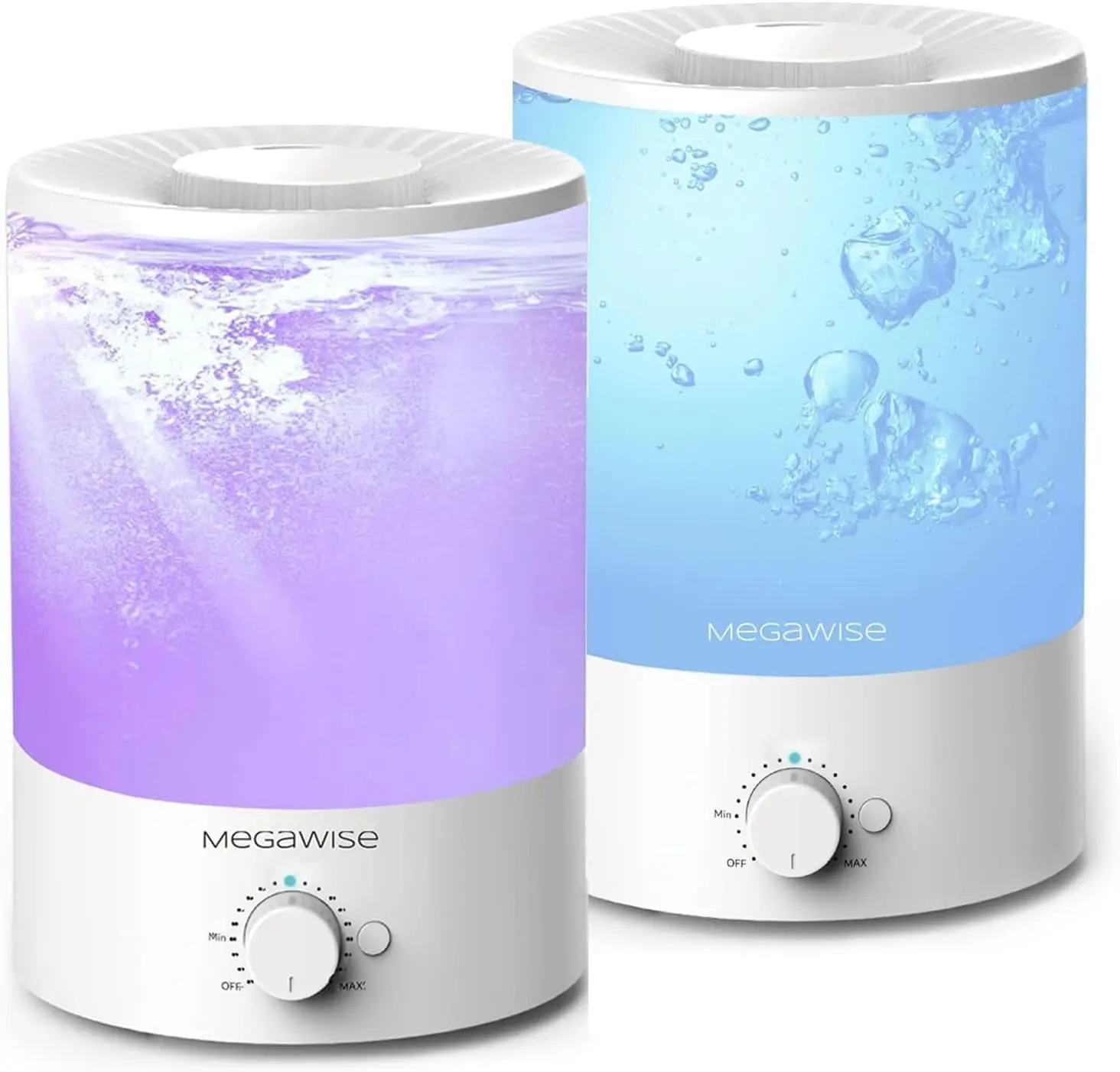 

2 Pack 3.5L Cool Mist Humidifier Top Fill, Ultra Quiet for Nursery, Bedroom, Home & Office